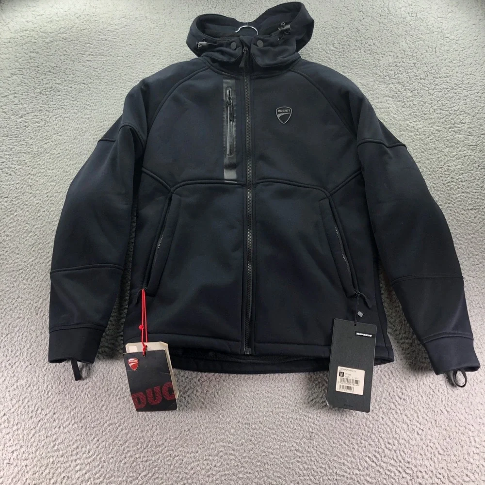 Ducati Motorcycle Jacket Mens Medium Black Downtown C2 Technical Sweatshirt